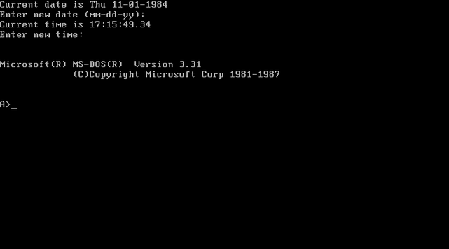 MS-DOS 3 Command Line