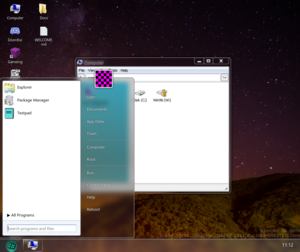 Screenshot of Windows96 v2 SP2, with Aero theme.
